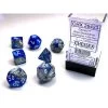 Chessex Polyhedral 7-Die Set Gemini Blue-Steel/White