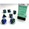 Chessex Polyhedral 7-Die Set Gemini Blue-Green/Gold