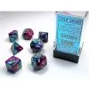 Chessex Polyhedral 7-Die Set Gemini Purple-Teal/Gold -Kids Toys Shop 26449RESIZED