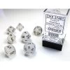 Chessex Polyhedral 7-Die Set Frosted Clear Black 2 Chessex Polyhedral 7-Die Set Frosted Clear Black -Kids Toys Shop 27401RESIZED