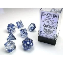 Chessex Polyhedral 7-Die Set Nebula Black/White