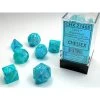 Chessex Polyhedral 7-Die Set Cirrus Aqua/Silver -Kids Toys Shop 27465RESIZED