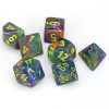 Dice- Chessex Festive Polyhedral Rio W/ Yellow