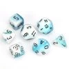 Dice- Chessex Gemini Polyhedral Teal-White/Black (7 Dice In Display) 2 Dice- Chessex Gemini Polyhedral Teal-White/Black (7 Dice In Display) -Kids Toys Shop D7 Die Set Dice Gemini Polyhedral Teal WhiteBlack 7 Dice in Display