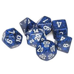 Dice - Chessex Speckled Polyhedral Stealth (7 Dice In Display)