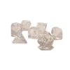 Dice - Chessex Translucent Polyhedral Clear/White (7 Dice In Display) -Kids Toys Shop D7 Die Set Dice Translucent Polyhedral ClearWhite 7 Dice in Display