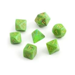 Dice-Chessex Vortex Polyhedral Slime/yellow