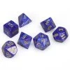 Dice - Chessex Lustrous Polyhedral Purple/Gold