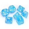 Dice - Chessex Cirrus Light Blue/White -Kids Toys Shop Dice Cirrus Light BlueWhite
