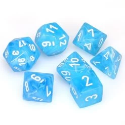 Dice - Chessex Cirrus Light Blue/White