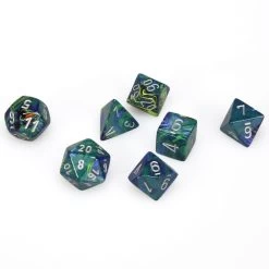 Dice - Chessex Festive Green/Silver