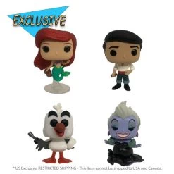 Little Mermaid (1989) - Ariel, Prince Eric, Scuttle & Ursula US Exclusive Pop! Vinyl 4 Pack [RS]