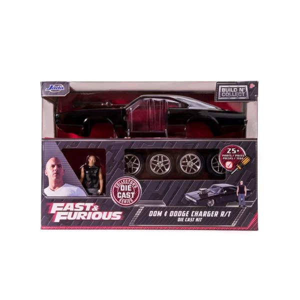 Fast & Furious - Dom's Dodge Charger With Dom 1:24 Scale Diecast Model Kit 3 Fast & Furious - Dom's Dodge Charger With Dom 1:24 Scale Diecast Model Kit