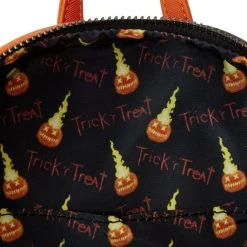 LOUNGEFLY Trick 'R Treat - Pumpkin Cosplay Mini Backpack -Kids Toys Shop LOUTRTBK0008 TRICK R TREAT PUMPKIN COSPLAY BACKPACK 08