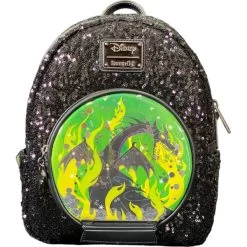 LOUNGEFLY Disney Villains - MaleficentSnowglobeM-Backpack RS