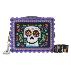 LOUNGEFLY Coco - Miguel Calavera Floral Skull Crossbody Bag