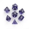 Dice - Chessex Translucent Polyhedral Purple/White 7-Die Set -Kids Toys Shop Translucent Polyhedral PurpleWhite 7 Die Set