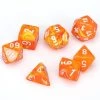 Dice - Chessex Vortex Polyhedral Solar/White (7 Dice In Display)
