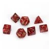 Chessex D7-Die Set Dice Vortex Polyhedral Burgundy/Gold (7 Dice In Display) 1 Chessex D7-Die Set Dice Vortex Polyhedral Burgundy/Gold (7 Dice In Display) -Kids Toys Shop chx27434RESIZED